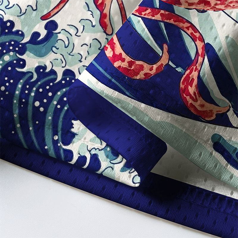 Kyoto-Lion Jellyfish Wave Mesh Jersey