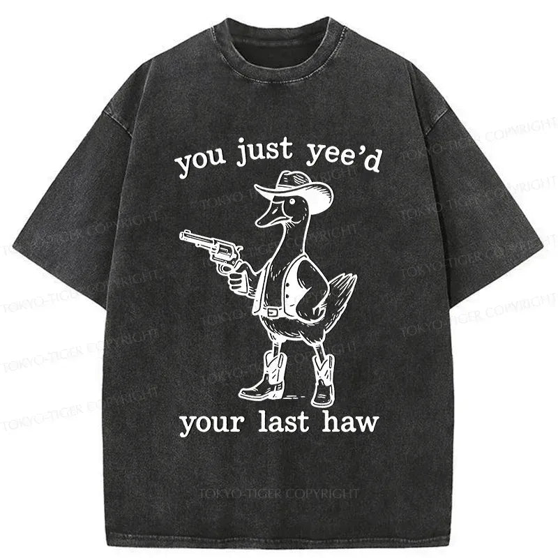 Kyoto-Lion Handsome Goose Washed T-Shirt