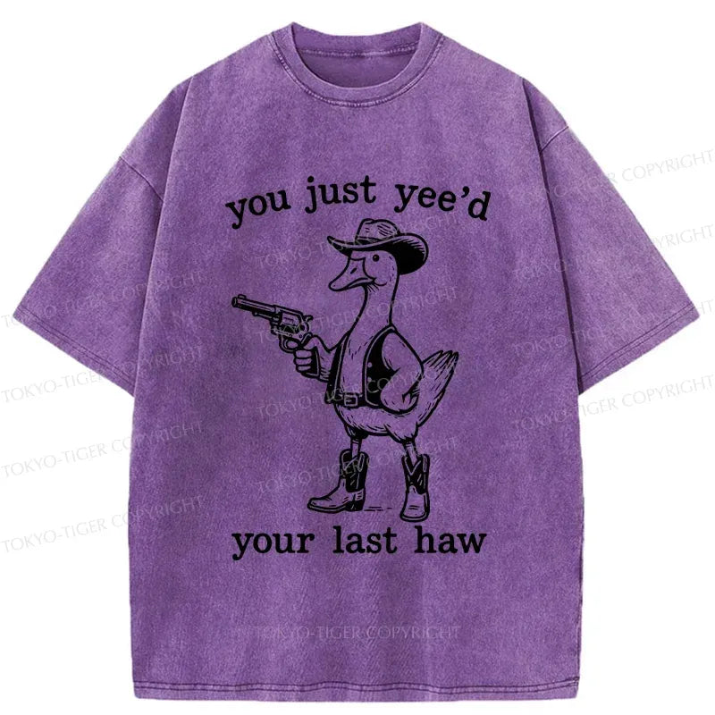 Kyoto-Lion Handsome Goose Washed T-Shirt