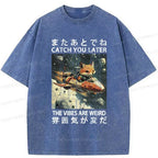 Kyoto-Lion Fox T-Shirt for Daily Wear