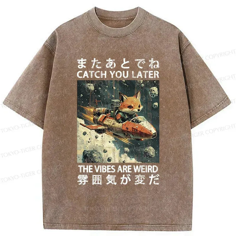 Kyoto-Lion Fox T-Shirt for Daily Wear