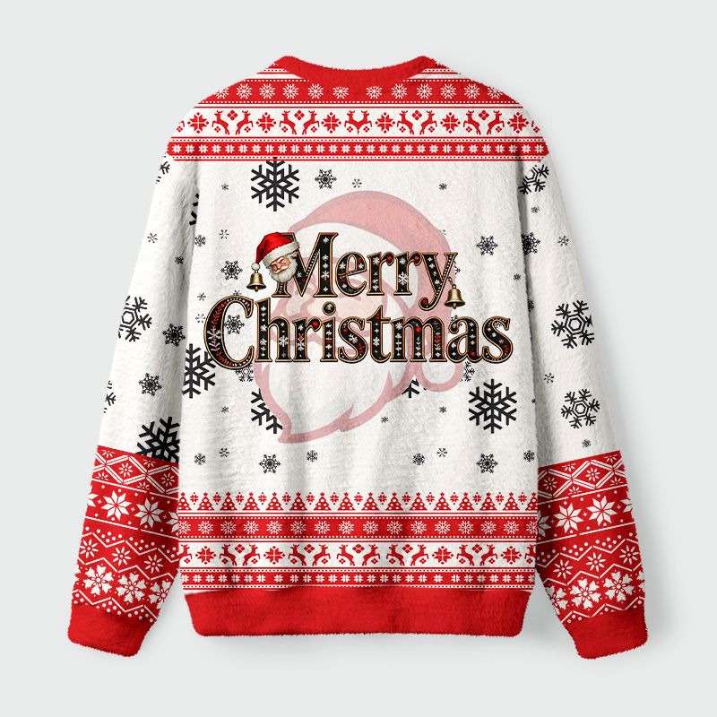 Kyoto-Lion Yuletide Suplex Fuzzy Christmas Ugly Sweatshirt