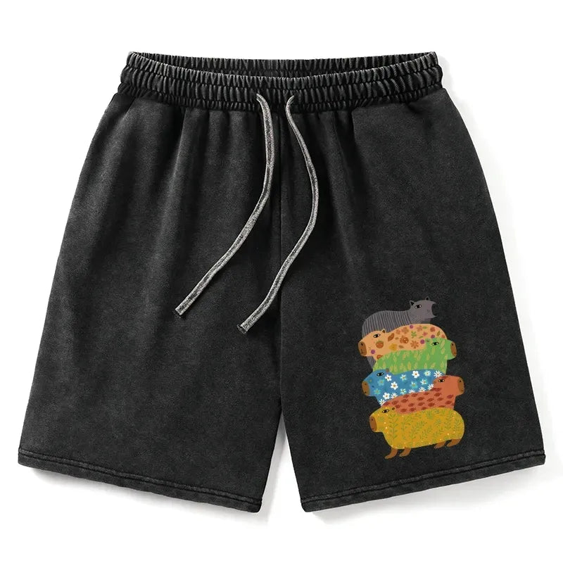 Kyoto-Lion Capybara Shorts Best Seller for Everyday