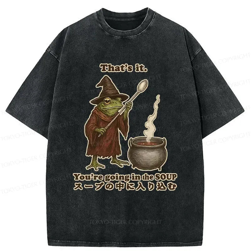 Kyoto-Lion Funny Frog T-Shirt for Gift Idea