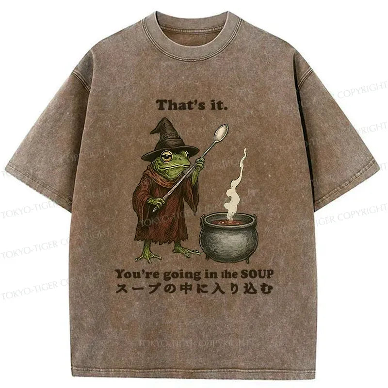Japanese Vintage Style Funny Frog T-Shirt