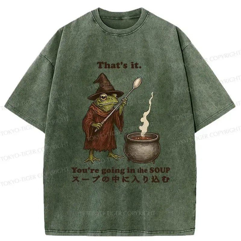 Kyoto-Lion Funny Frog T-Shirt for Gift Idea