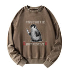 Overstimulated festive Christmas sweatshirt gift idea