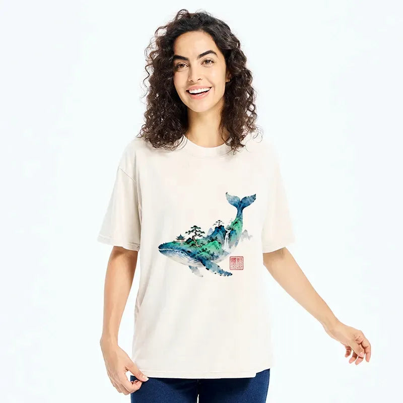 Kyoto Lion Cotton Tee for Daily Wear
