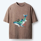 Vintage Ukiyo-e Landscape Washed Tee