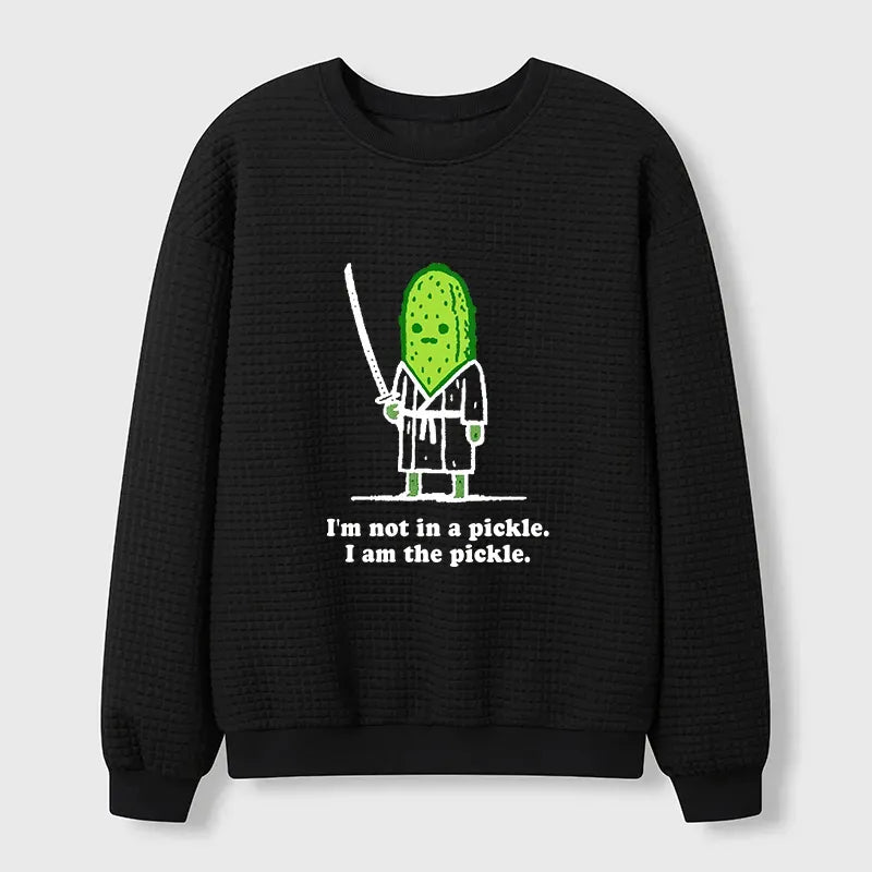 funny cucumber samurai sweatshirt for men
