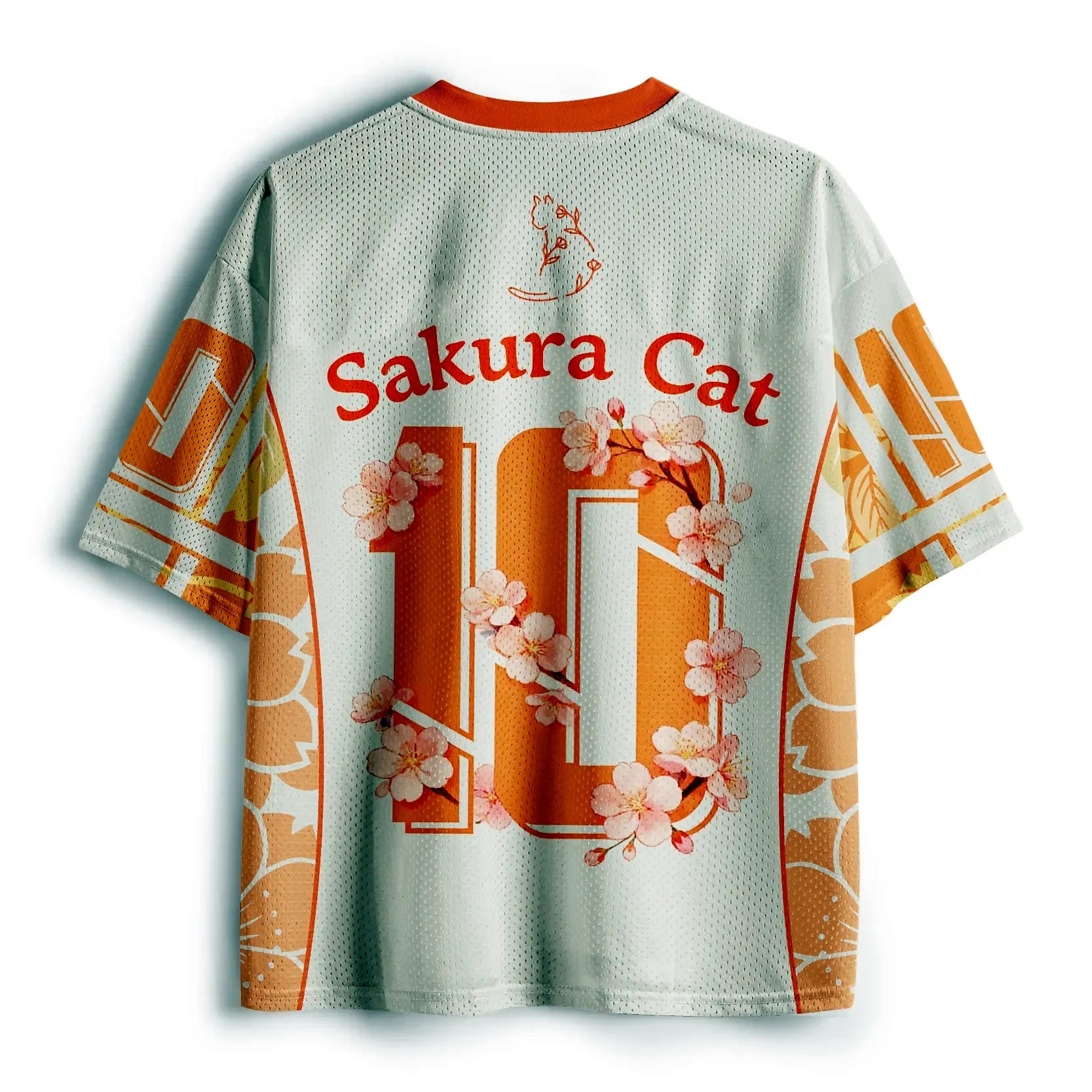 Trendy Sakura Cat Jersey for Gift