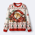Kyoto-Lion Sleepy Shiba Meme Fuzzy Christmas Ugly Sweatshirt