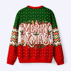 Kyoto-Lion Santa's Little Baker Cat Fuzzy Christmas Ugly Sweatshirt