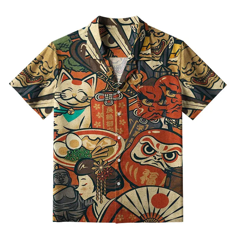 Japanese Traditional Aloha Shirt for Summer