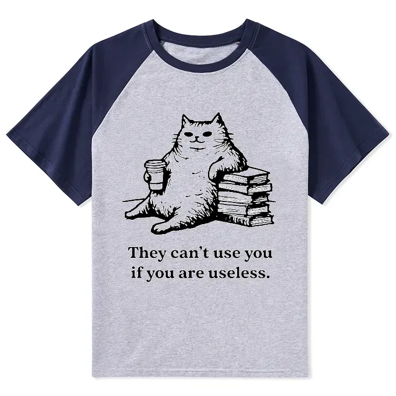 Kyoto-Lion Cat Proving Uselessness Is A Superpower Raglan T-shirt