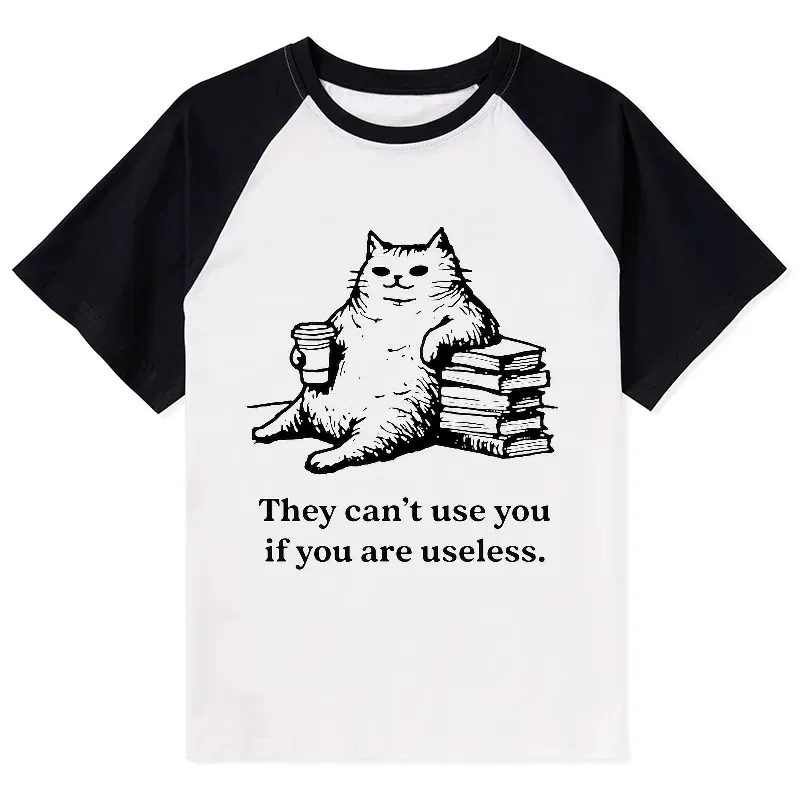 Kyoto-Lion Cat Proving Uselessness Is A Superpower Raglan T-shirt