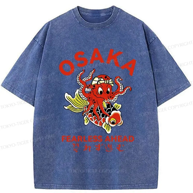 Kyoto-Lion Fearless Ahead Washed T-Shirt