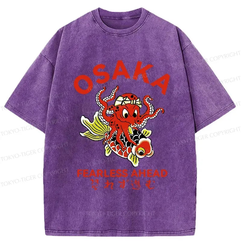 Kyoto-Lion Fearless Ahead Washed T-Shirt