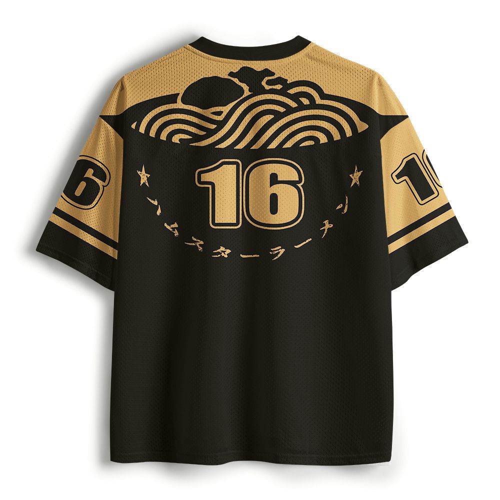 Kyoto-Lion The hamster eating ramen Mesh Jersey