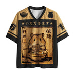 Kyoto-Lion The hamster eating ramen Mesh Jersey