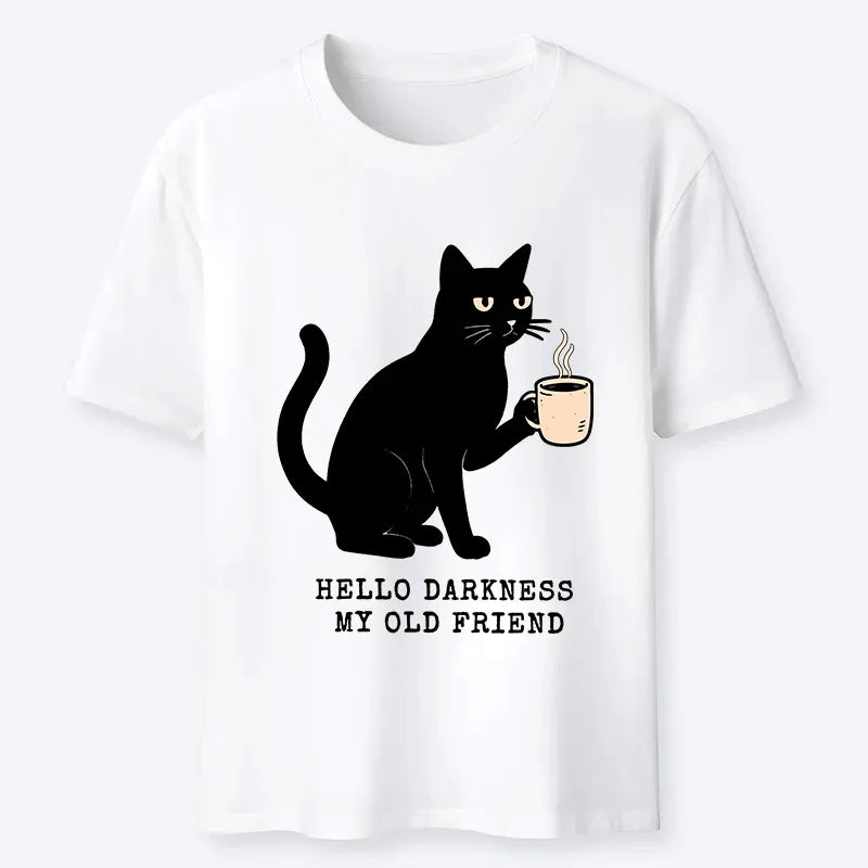 Japanese Vintage Black Cat T-Shirt