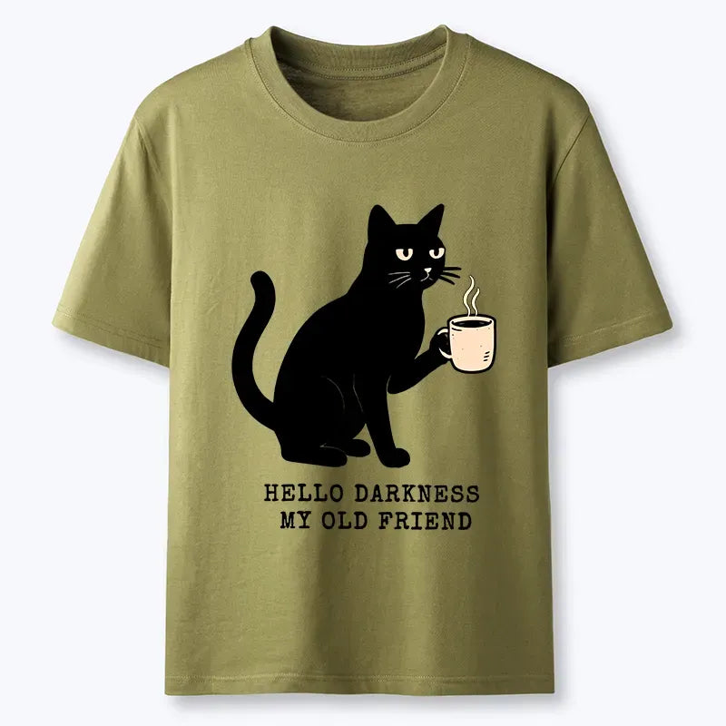 Japanese Vintage Black Cat T-Shirt