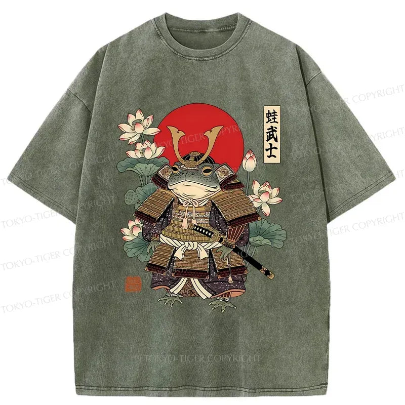 Traditional Ukiyo-e Frog Tee for Daily Wear