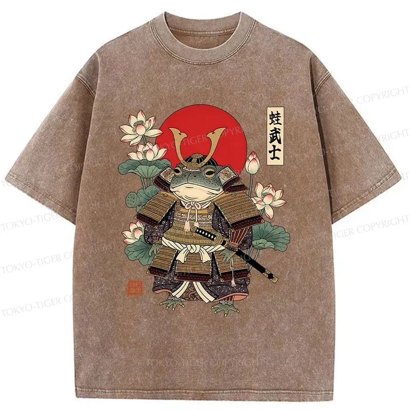 Traditional Ukiyo-e Frog Tee for Daily Wear
