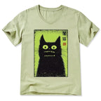 vintage Japanese cat shirt gift for her
