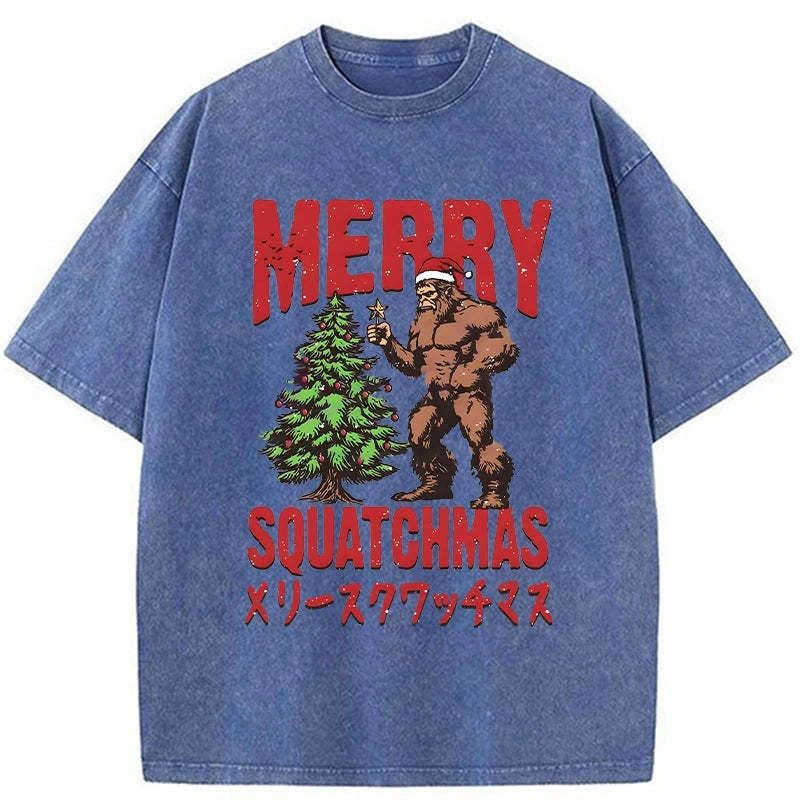 Kyoto-Lion Monkey Takes Off Christmas Star Washed T-Shirt