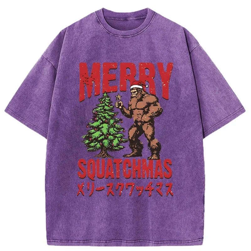 Kyoto-Lion Monkey Takes Off Christmas Star Washed T-Shirt
