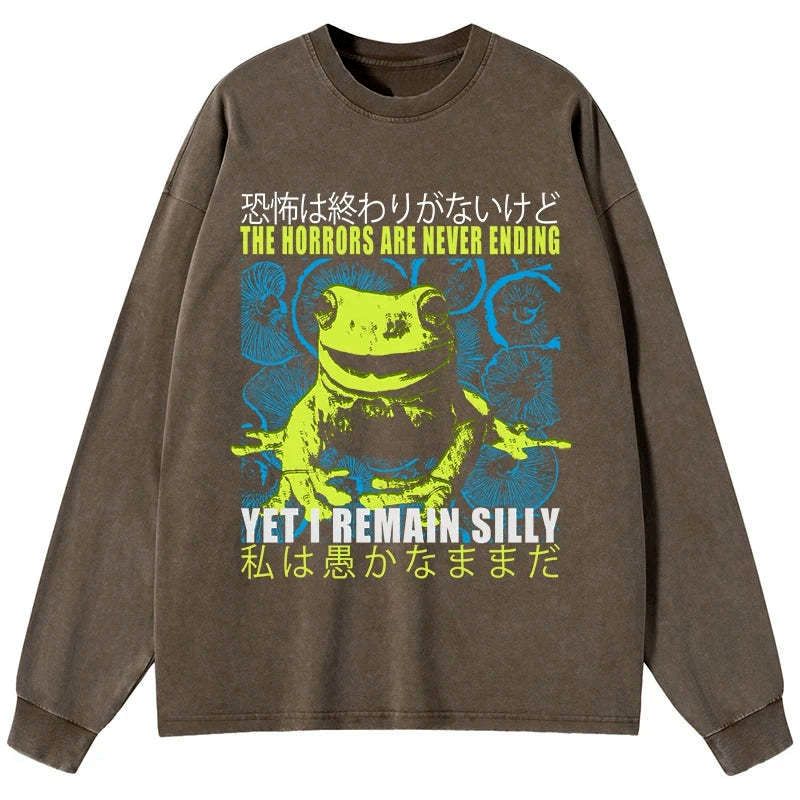 japanese vintage frog long sleeve t-shirt