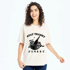 Kyoto-Lion Raccoon Stay Trashy Washed T-Shirt
