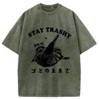 washed unisex t-shirt for daily wear