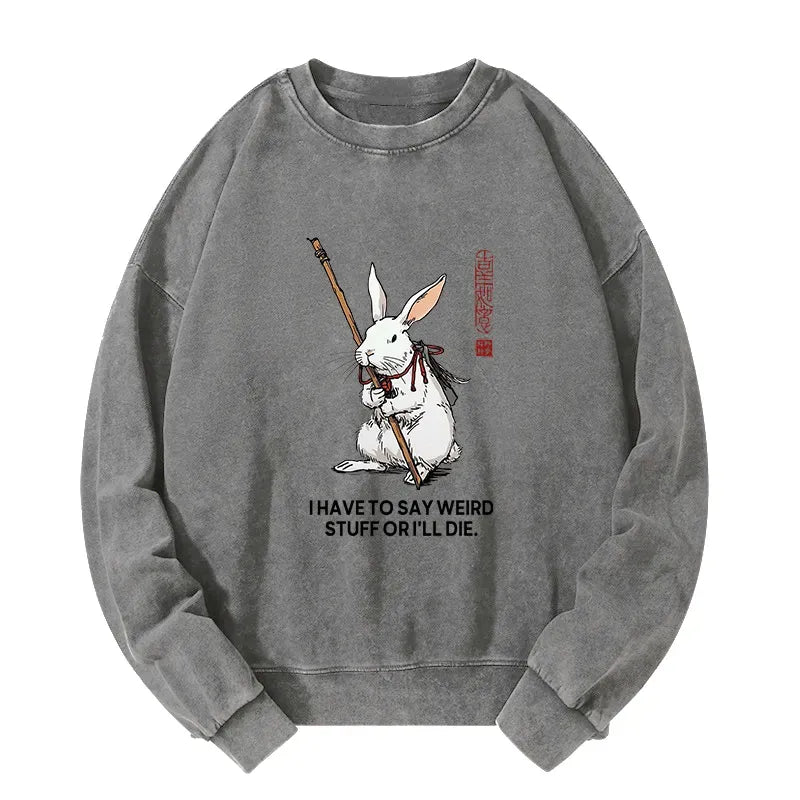 Funny Rabbit Sweatshirt Gift Idea