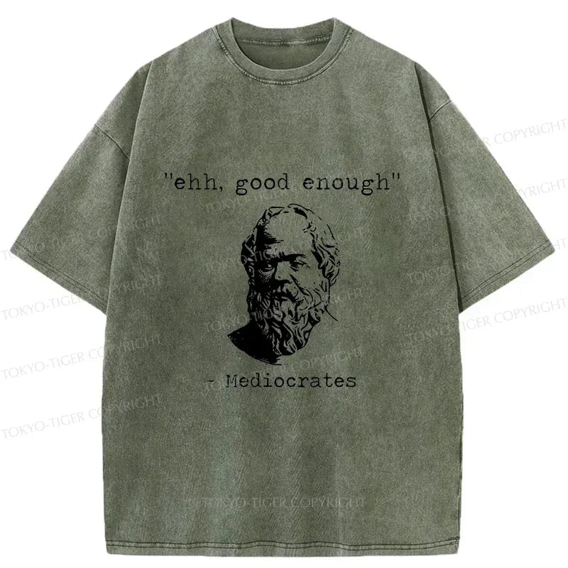 Kyoto-Lion Mediocrates Meme Washed T-Shirt