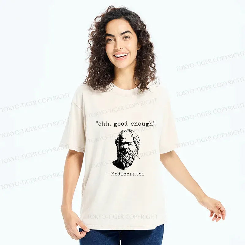 Kyoto-Lion Mediocrates Meme Washed T-Shirt