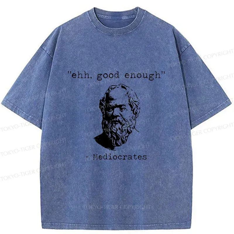Kyoto-Lion Mediocrates Meme Washed T-Shirt
