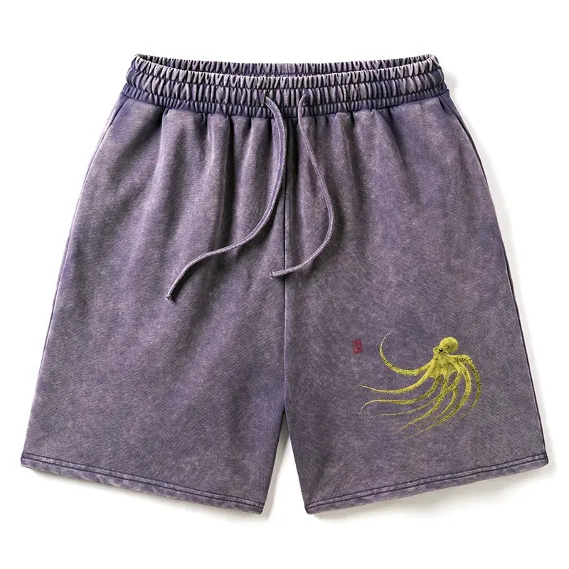 Vintage Japanese Washed Shorts for Summer