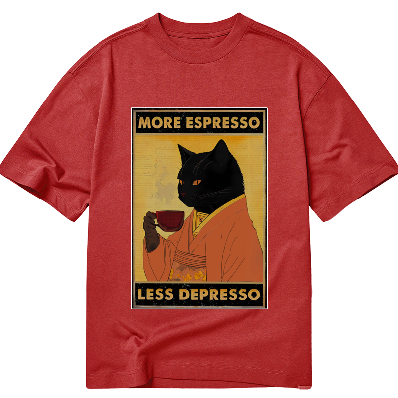 Kyoto-Lion Increase Espresso Decrease Distress Classic T-Shirt