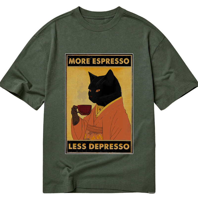 Kyoto lion espresso distress tee free shipping