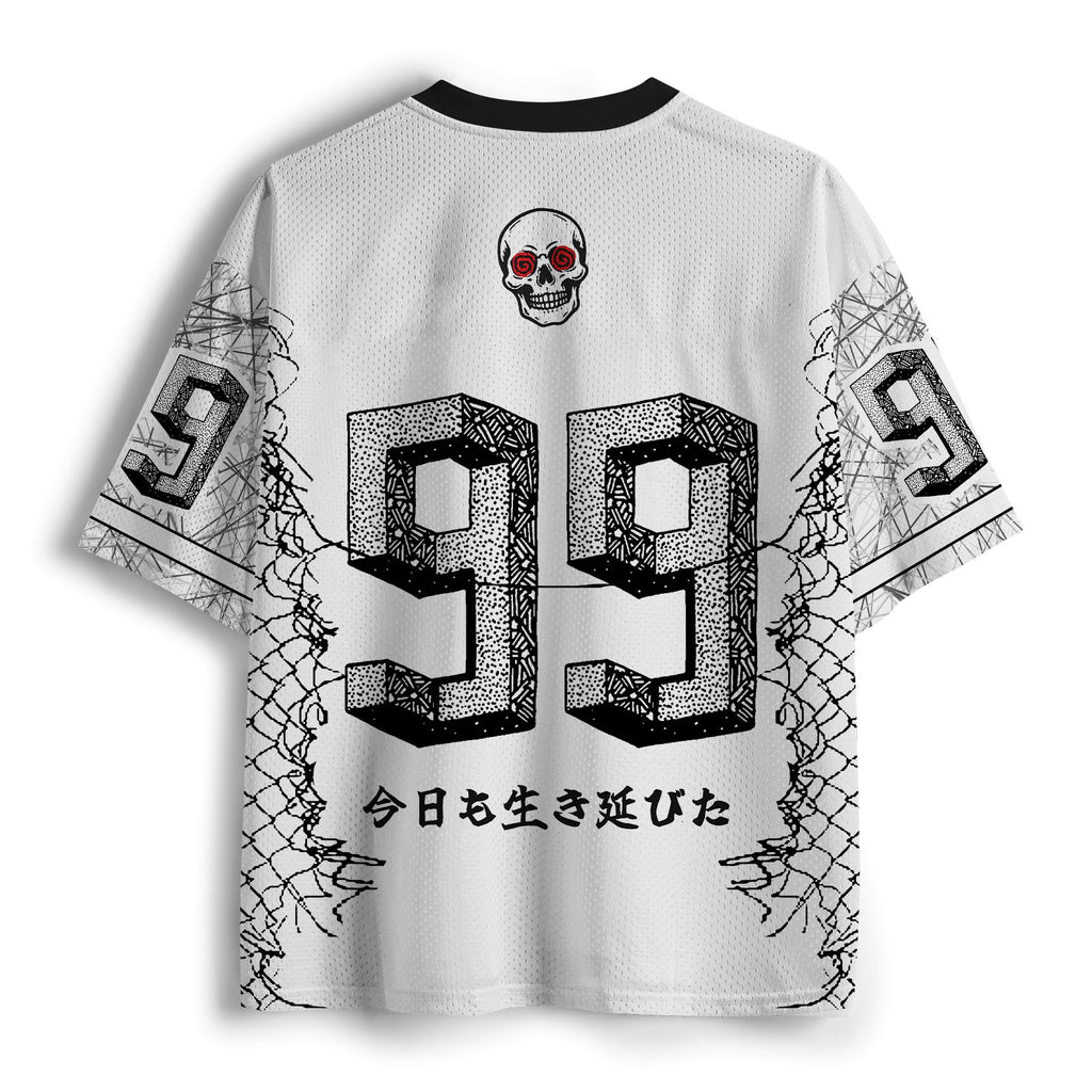 Funny Skull Mesh Jersey Trendy