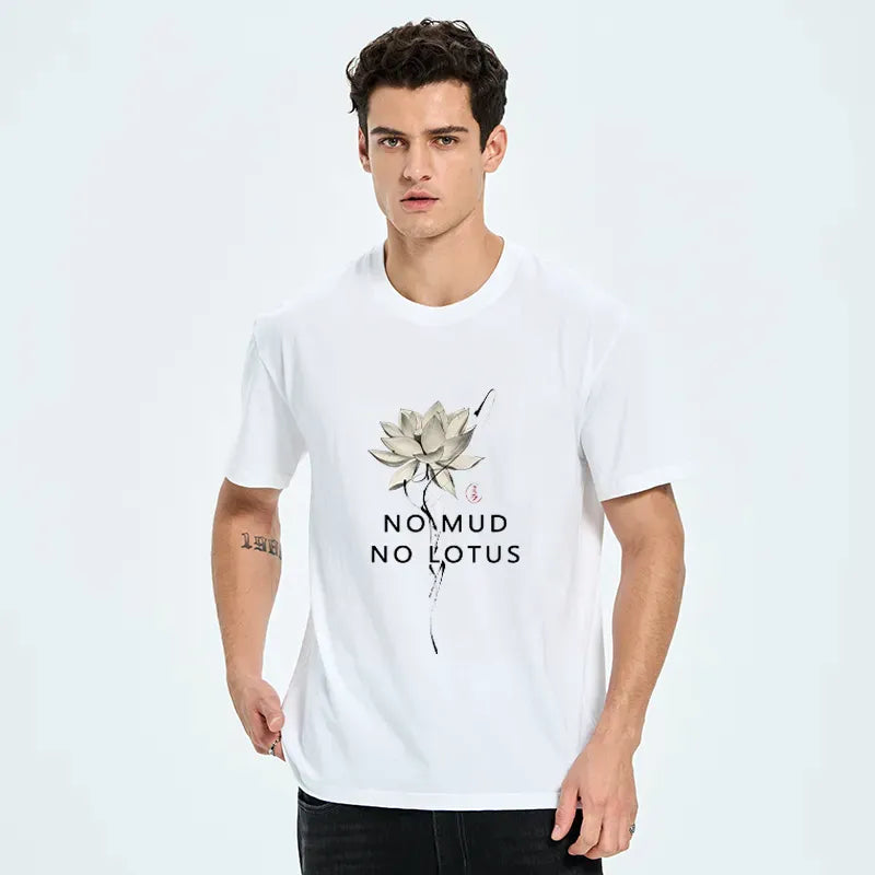 Kyoto-Lion Japanese Zen Lotus Classic T-Shirt
