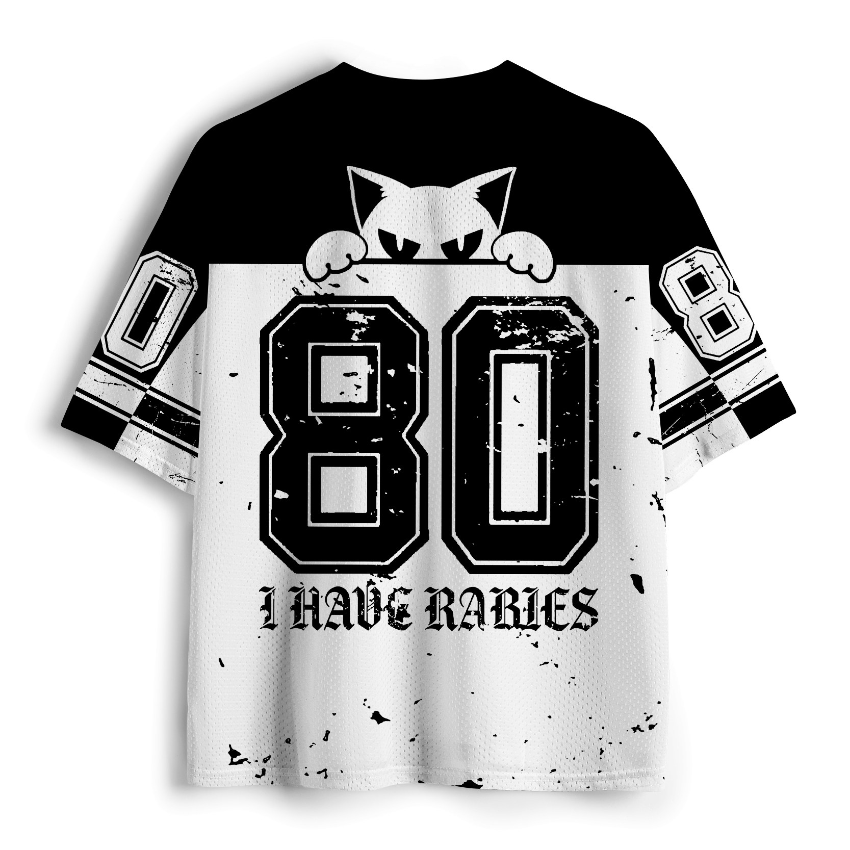 Grumpy Persian Cat Mesh Jersey for Daily Wear