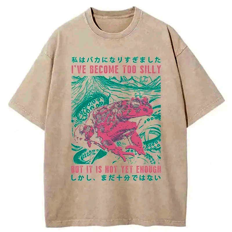 Kyoto-Lion Stupid Frog Janpan Washed T-Shirt