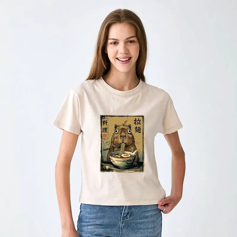 comfortable capybara tshirt for daily wear