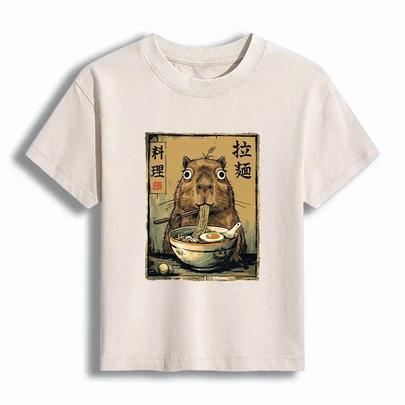 japanese style washed cotton tee