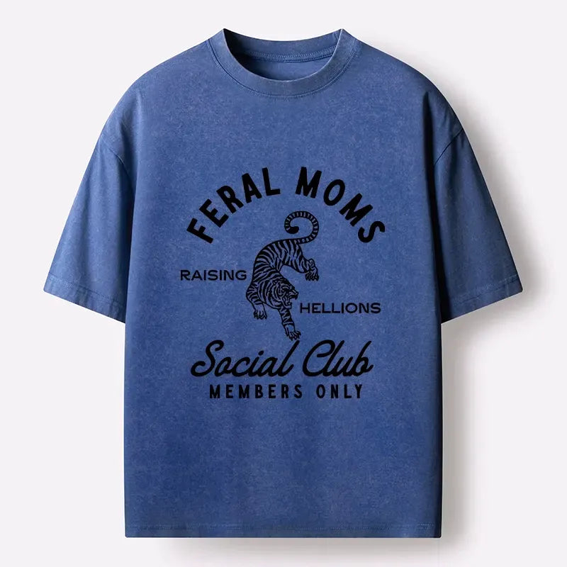 Feral Moms Club Washed Tee Trendy