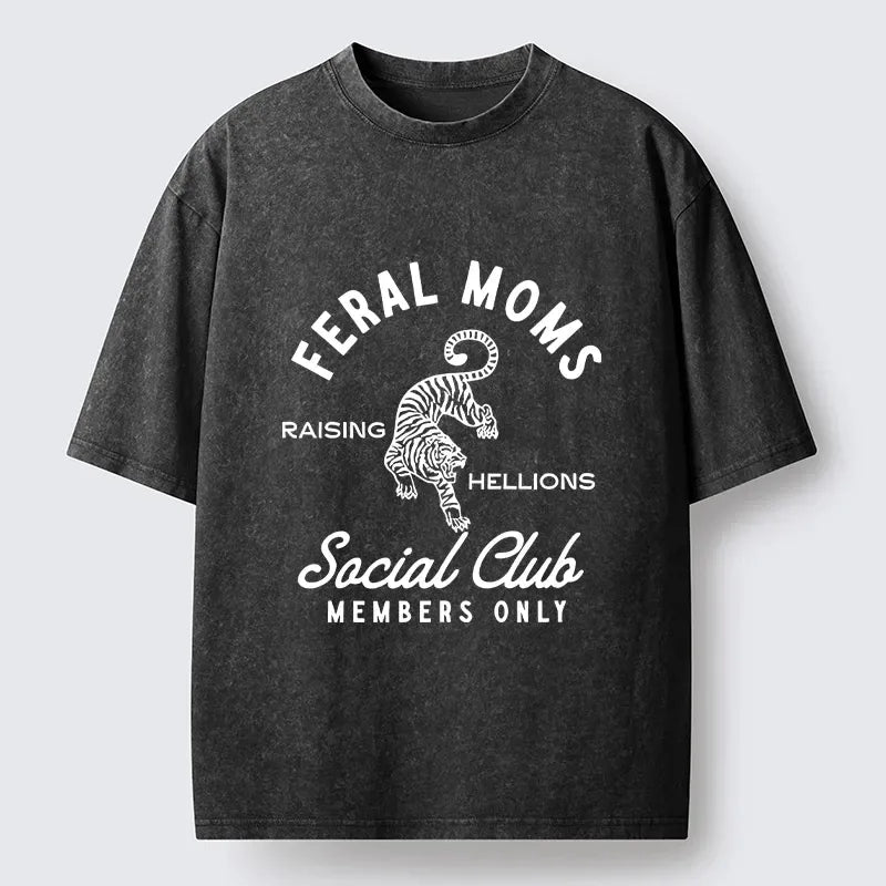 Feral Moms Club Washed Tee Trendy