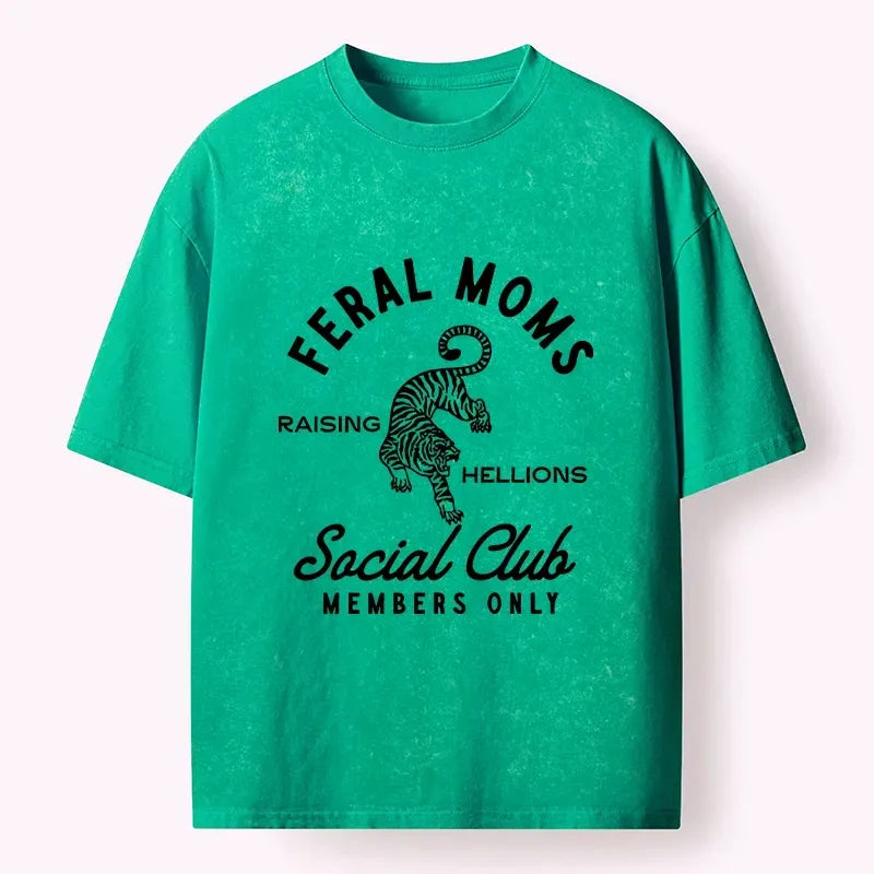 Feral Moms Club Washed Tee Trendy